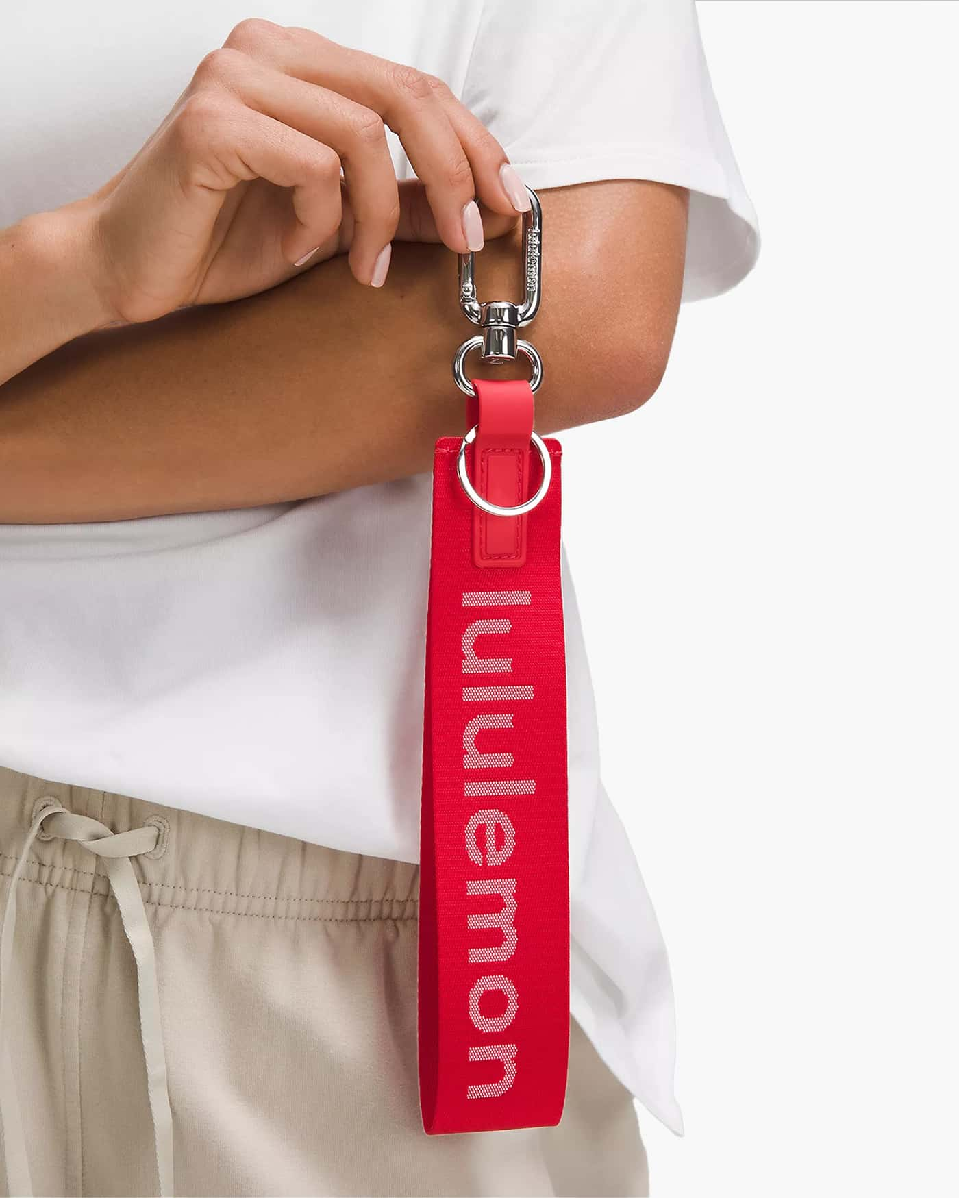 Never Lost Keychain - Lulu Red/White