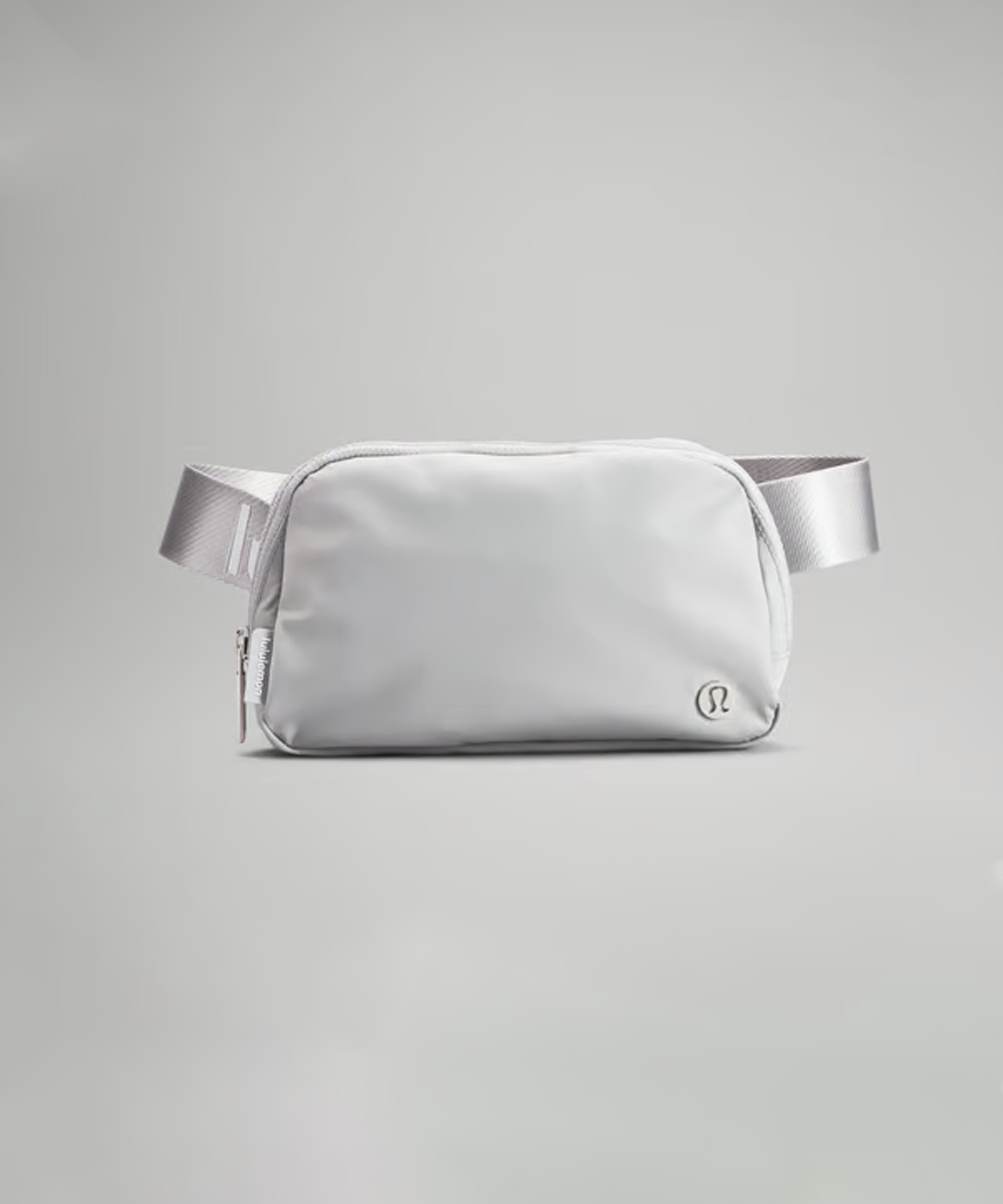 Lululemon Everywhere Belt Bag, Athletica Fanny Packs, Crossbody Gym Bags, Fashion Waist Packs with Adjustable Strap - Silver Drop/White