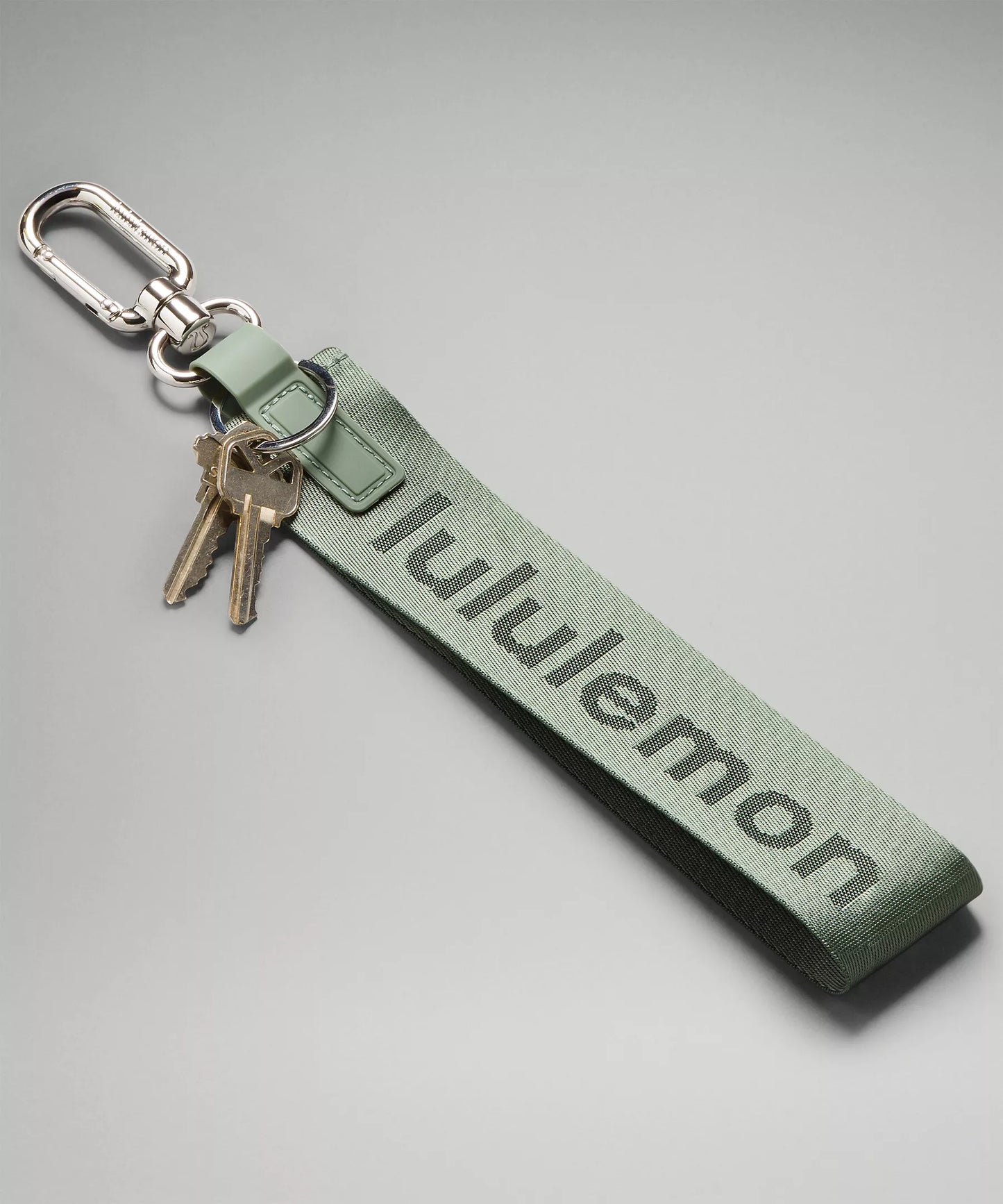 Never Lost Keychain - Grey Eucalyptus/Legacy Green