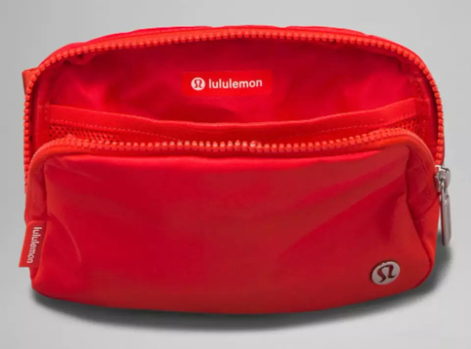 Lululemon Everywhere Belt Bag, Athletica Fanny Packs, Crossbody Gym Bags, Fashion Waist Packs with Adjustable Strap - Solar Orange